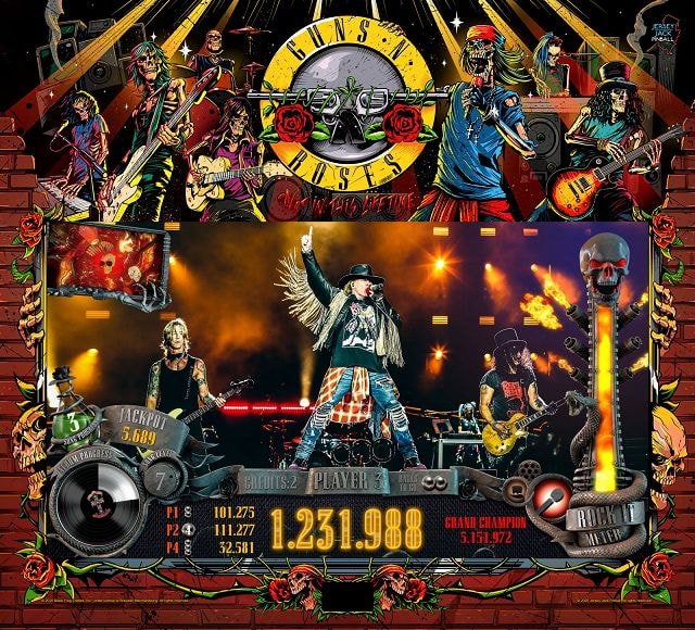 Guns N' Roses (LE) pinball machine